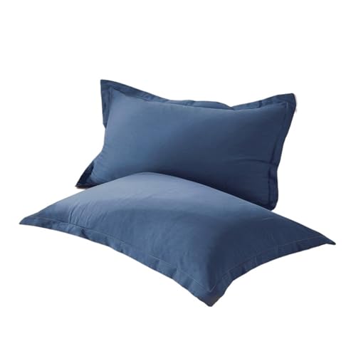 Kissenbezug 2pc Baumwolle einfarbig reaktiv gefärbt Stoff Kissenbezug Verschiedene Größen(Color 9,70x70cm) von QWWQYDY