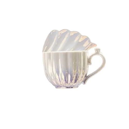 QWWQYDY Kaffeetassen Set Kaffeetasse und Untertasse Teller Keramikbecher Nachmittagstee-Set Trinkbecher(Color-01) von QWWQYDY