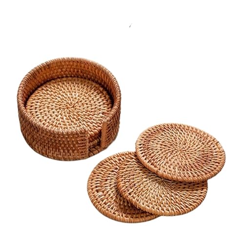 QWWQYDY Rattan Untersetzer 6Pcs Untersetzer Set for Tee Zubehör Runde Geschirr Tischset Schüssel Matte Rattan Weben Tasse Matte Pad Durchmesser 8cm QWWQYDY Rattan Untersetzer 6Pcs Untersetzer Set for Tee Zubehör Runde Geschirr Tischset Schüssel Matte Rattan Weben Tasse Matte Pad Durchmesser 8cm von QWWQYDY