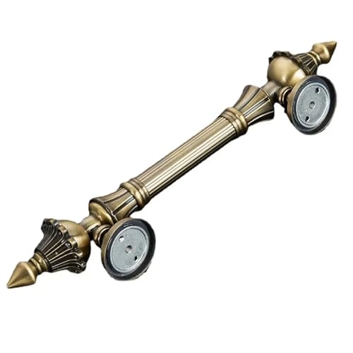 QWWQYDY Türknöpfe 1PCS Antique Open Door Handle Wooden Door Opposite Door Handle Simple Invisible Handle(Azure bronze,Length 27CMLength 27) von QWWQYDY