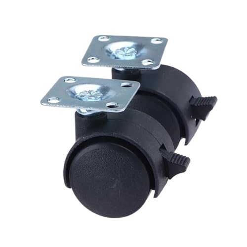 Schwerlastrollen 1 paar zoll Universal Rad Swivel Caster Roller Möbel Büro Stuhl Mit Bremse for Gepäck Zubehör(E 2Pair) von QWWQYDY