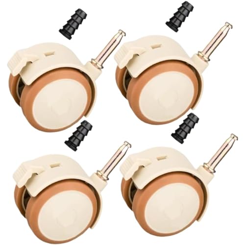 Schwerlastrollen 2/4/6/8Pcs Swivel Caster Schrank Klemme Mit Bremse Räder Möbel Unterstützung(8pcs) von QWWQYDY