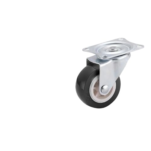 Schwerlastrollen 4Pcs 1-3 zoll Möbel Caster Rot Universal Rad Schwenk Roller for Plattform Trolley Zubehör(RH070W-2 inch-4PCS) von QWWQYDY