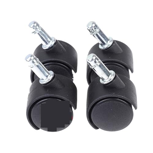 Schwerlastrollen 4Pcs 30,0mm Stuhl Rad Möbel Caster Swivel Castor Bremse Ersetzen Hardware Trolley Stille(Color4) von QWWQYDY
