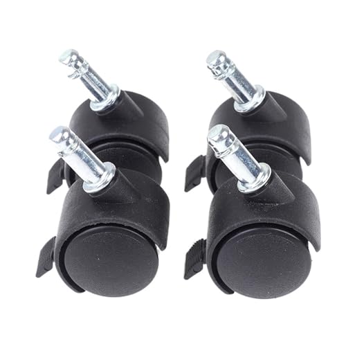 Schwerlastrollen 4Pcs 30,0mm Stuhl Rad Möbel Caster Swivel Castor Bremse Ersetzen Hardware Trolley Stille(Color5) von QWWQYDY