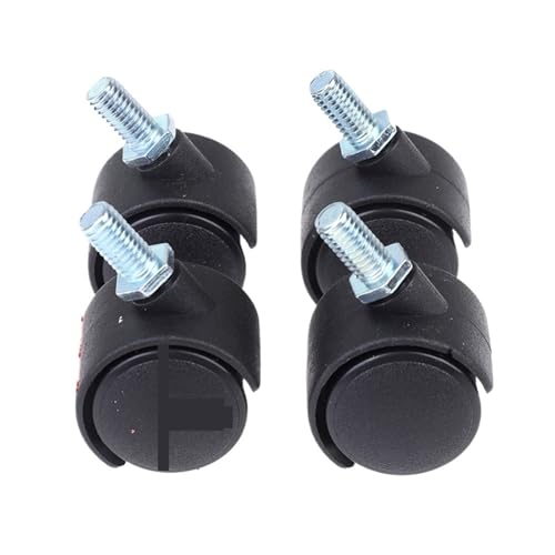 Schwerlastrollen 4Pcs 30,0mm Stuhl Rad Möbel Caster Swivel Castor Bremse Ersetzen Hardware Trolley Stille(Color9) von QWWQYDY