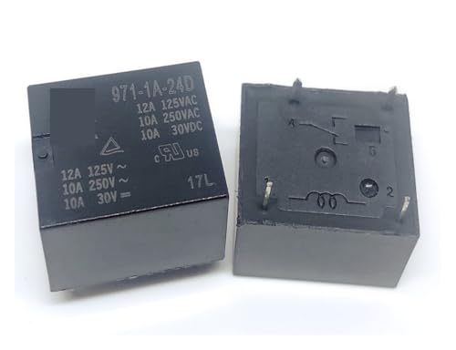 1pc 971-1A-24D (12F-1A-24V-10A) Relay 4 pins QWZBEIRUK von QWZBEIRUK