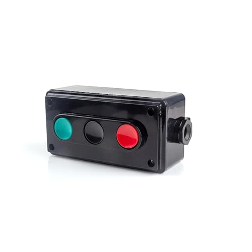 LA4-2H 3H Button Switch Power Supply Start Stop Self Reset Control Double Button Switch Box 5A 380V QWZBEIRUK(LA4-3H) von QWZBEIRUK