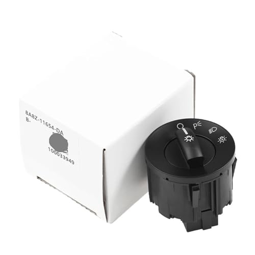 QWZBEIRUK 1pcs Headlight Control Switch 8A8Z-11654-DA 8A8Z11654DA SW6833 1S11206 von QWZBEIRUK
