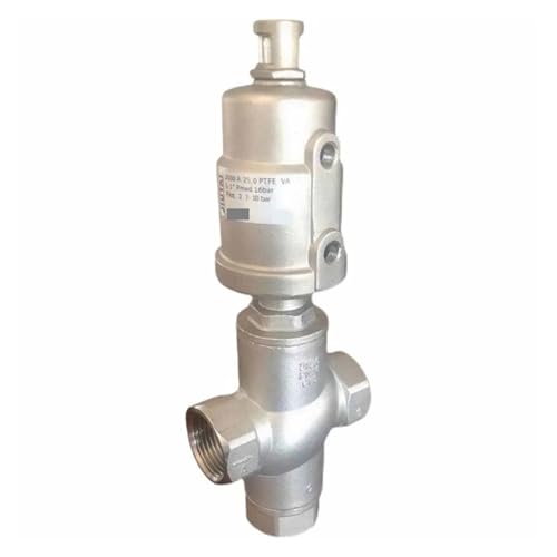 QWZBEIRUK 3/4" BSPT Female 304 Stainless Steel 3 Ways Actuated Pneumatic Angle Seat Steam Valve Normally Closed von QWZBEIRUK