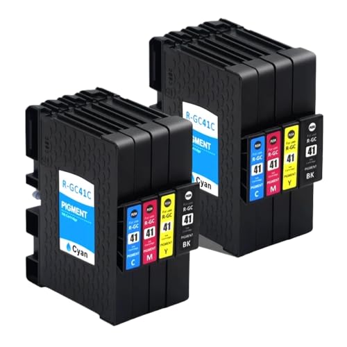 QWsdR GC41 R-GC41 Sublimationstintenpatronen kompatibel mit IPSiO SG7100 SG3110 SG3110dnw SG2100 SG2010L SC3100 SG3120sf SG3200 SG2200 1-3 Set(GC41-2set) von QWsdR