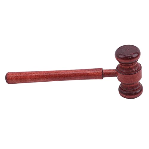 QXPDD Auktionshammer Vintage Richterhammer Mini Holzhammer Gerichtshammer Judgement Hammer Sound Block Justice Hammer Judge Home Handgefertigtes Zubehör für Anwalt Richter Auktion von QXPDD