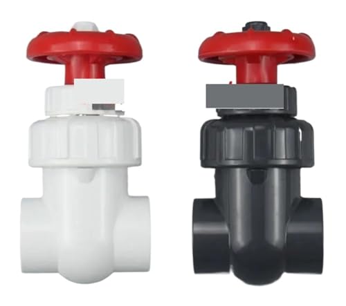 1 Stücke UPVC ID 20/25/32/40/50mm Tor Ventil Präzision Flow Control PVC Schleuse Schalter PVC Kugelhahn for Gartenbewässerung(Inner Dia50mm(DN40),Dark Gray) von QXYSLHKC