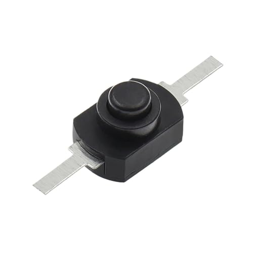 10 STÜCKE 12 * 8 MM DC 30 V 1A Ein Aus-druckschalter for Taschenlampe 1208YD Selbsthemmend(Black) von QXYSLHKC