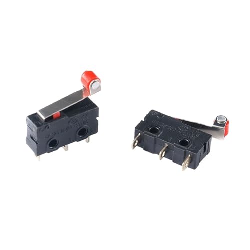 10 Stücke Mi-ni MicroLimit Schalter NO NC 3 Pins PCB Terminals SPDT 5A 125V 250V 29mm Roller Arc hebel Snap Action Push Mikroschalter(Roller Lever) von QXYSLHKC