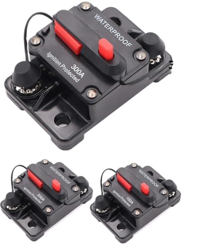 150A 200A 250A 300A Circuit Breaker Sicherung Reset 30A 40A 50A 60A 70A 80A 100A 120A AMP Wasserdicht Boot Auto Circuit Breaker(50A) von QXYSLHKC