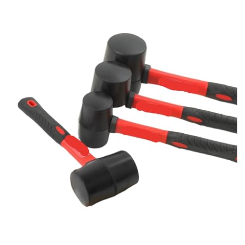 1PC Heavy Duty Mallet Gummihammer Doppelseitiger Haushaltshammer Multifunktionshammer Handwerkzeug 8/12/16/24 Unzen(1pc 8oz) von QXYSLHKC