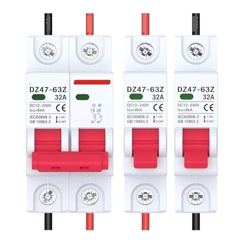 1PCS DC12V 24V 48V DC MCB Batterie Auto Protector Circuit Breaker DZ47 DC Pluspol Rotection Schalter(2P,80A) von QXYSLHKC