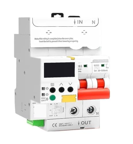2P RCBO Breaker IoT Fehlerstromschutzschalter Mit Auto Reclosing Funktion Fernbedienung Mit LCD Display(32A) von QXYSLHKC