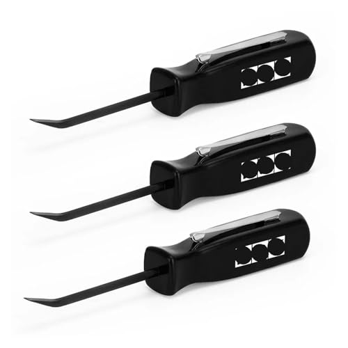 3 stücke Stemmeisen Kurz Abgewinkelt Bedienung Handliches Werkzeug 4-Seiten Griff Auto Reparatur Entfernen Werkzeuge-GJ005-QY(Black) von QXYSLHKC