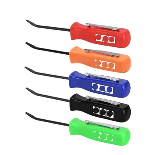 3 stücke Stemmeisen Kurz Abgewinkelt Bedienung Handliches Werkzeug 4-Seiten Griff Auto Reparatur Entfernen Werkzeuge-GJ005-QY(Blue) von QXYSLHKC