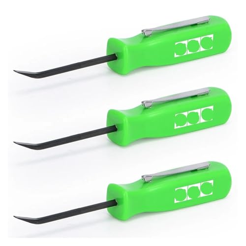 3 stücke Stemmeisen Kurz Abgewinkelt Bedienung Handliches Werkzeug 4-Seiten Griff Auto Reparatur Entfernen Werkzeuge-GJ005-QY(Green) von QXYSLHKC