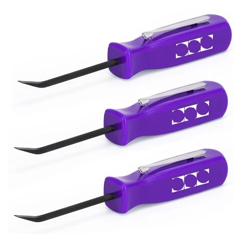 3 stücke Stemmeisen Kurz Abgewinkelt Bedienung Handliches Werkzeug 4-Seiten Griff Auto Reparatur Entfernen Werkzeuge-GJ005-QY(PURPLE) von QXYSLHKC