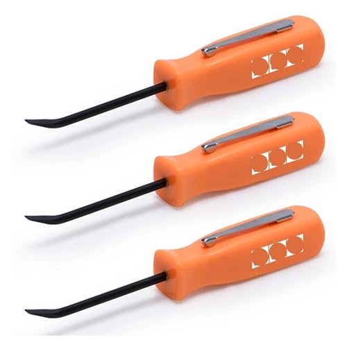 3 stücke Stemmeisen Kurz Abgewinkelt Bedienung Handliches Werkzeug 4-Seiten Griff Auto Reparatur Entfernen Werkzeuge-GJ005-QY(YELLOW AC220V) von QXYSLHKC