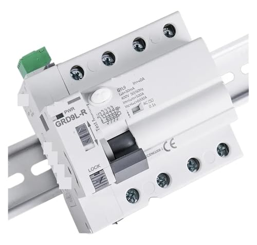 6KA ELCB RCCB 4 Pole Reclosing Gerät Fernbedienung Circuit Breaker Selbst Reclose RCD(GRD9L-C-DC12V,RCCB-4P 63A 100mA) von QXYSLHKC