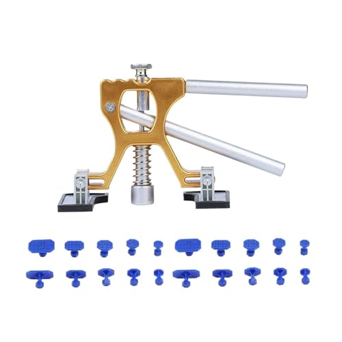 Auto-Dellen-Reparatur-Set, verstellbar, for Entfernen von Dellen ohne Ausbeulen, Werkzeug-Set, Karosserie-Dellen-Entferner, Abzieher for Hagelschäden an Autos(20 Pcs Set) von QXYSLHKC