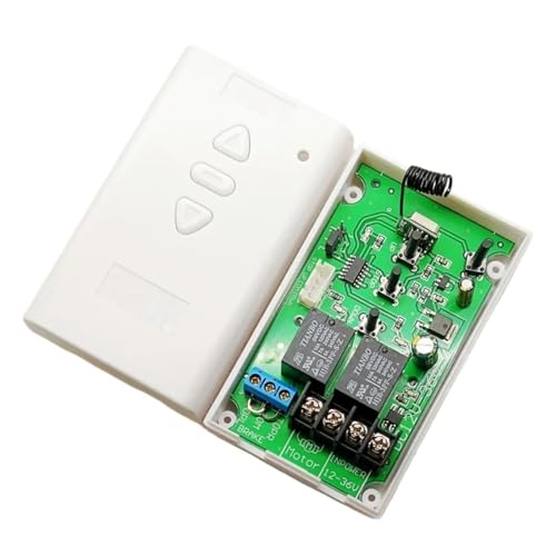DC 12 V 24 V 36 V Motor Manuelle Steuerung Motor Fernbedienung Schalter Vorwärts Rückwärts Auf Ab Stopp mit Endschalter 60 W Vorhang(1 Receiver ONLY) von QXYSLHKC