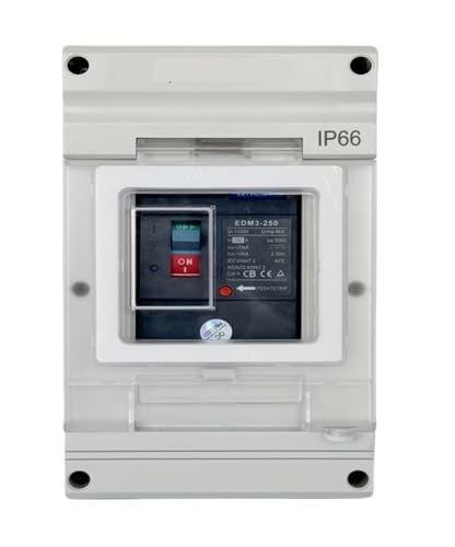 DC MCCB 2P Solar-Kompakt-Leistungsschalter mit Gehäuse, 125A 160A 180A 200A 250A Überlastschutzschalter(200A) von QXYSLHKC