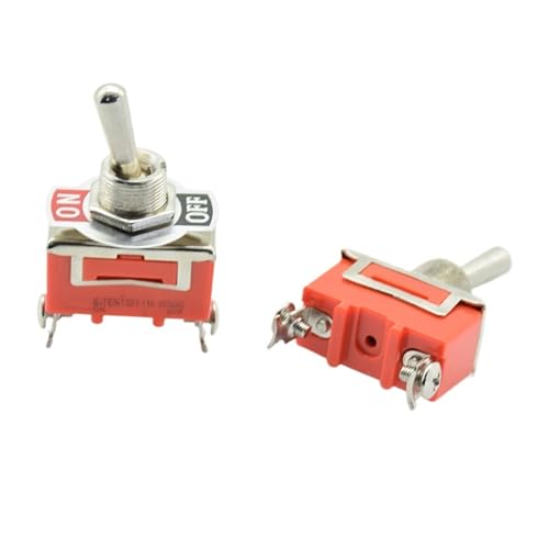 Edelstahl Wasserdichter Kippschalter 12V Hochleistungs-Kippschalter EIN AUS EIN Auto Metall SPDT SPST P0.05 15A 250V Terminal(1pc ON OFF) von QXYSLHKC