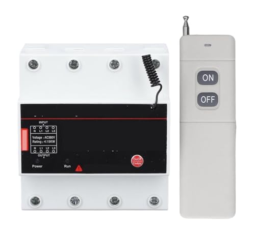 Fernbedienungsschalter, 3-phasig, 3 km, Fernschalter for Pumpenmotor, Garage, AC380V Fernbedienungsschalter, 3-phasig, 3 km, Fernschalter for Pumpenmotor, Garage, AC380V von QXYSLHKC