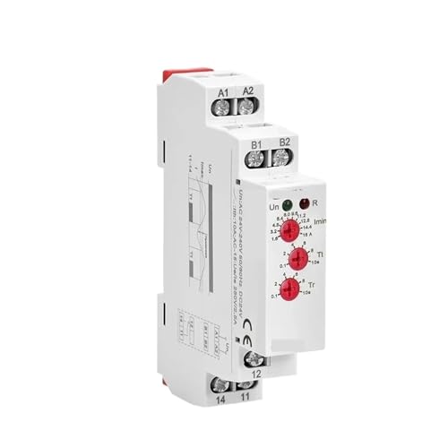 I8-01/02 Stromüberwachungsrelais 0,5A 1A 2A 5A 8A 16A ACDC24V-240V Überstrom-Unterstromschutzrelais(GRI8-01 OverCurrent,0.05-0.5A) von QXYSLHKC