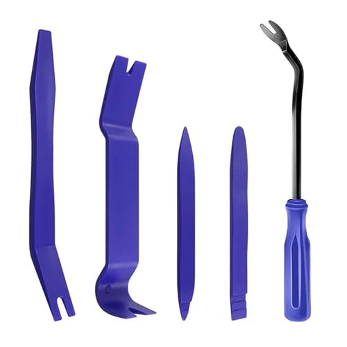 Kunststoff Auto Demontage Tools Kit Auto Radio Tür Clip Panel Trim Entfernung Installer Pry Kit Refit Set(Blue 5pcs) von QXYSLHKC