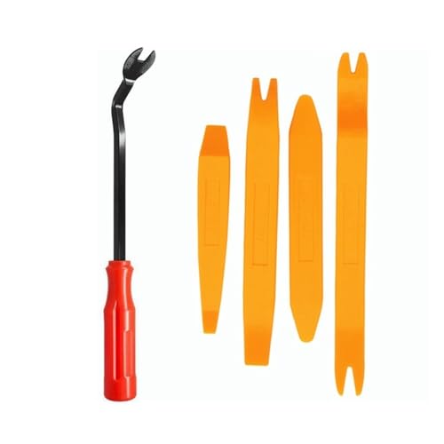 Kunststoff Auto Demontage Tools Kit Auto Radio Tür Clip Panel Trim Entfernung Installer Pry Kit Refit Set(Yellow 4PCS) von QXYSLHKC
