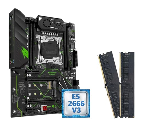 MR9A PRO X99 Motherboard Combo Kit mit Xeon E5 2666 V3 CPU und DDR4 32GB Speicher Set Vier ATX(Motherboard+CPU+RAM) von QXYSLHKC