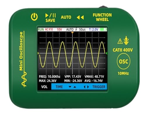 OT2 Handheld-Digitaloszilloskop 10 MHz 48 MSa/s 2-in-1-Signalgenerator Elektronische Reparaturwerkzeuge Grafiktester(OT2 (Option)) von QXYSLHKC