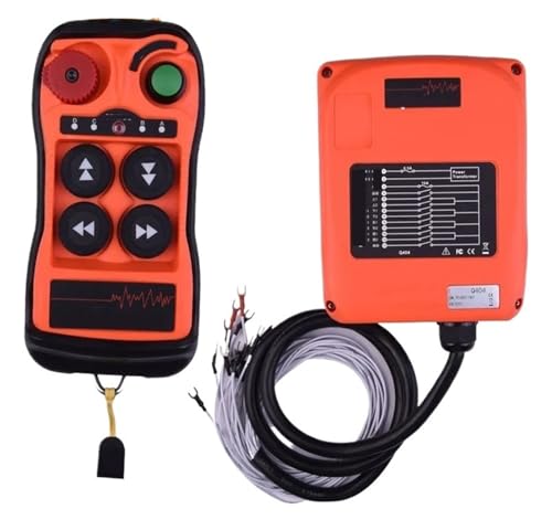 Q404 4 Tasten doppel Geschwindigkeit Industrielle Drahtlose Radio Kran Fernbedienung schalter winden Hoist track Kran Controller(1T 1R,ACDC110-460V) von QXYSLHKC