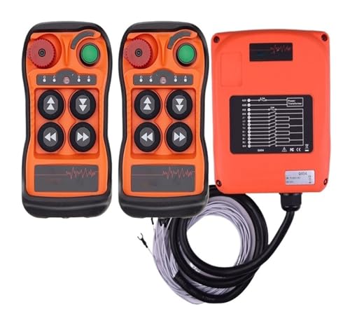 Q404 4 Tasten doppel Geschwindigkeit Industrielle Drahtlose Radio Kran Fernbedienung schalter winden Hoist track Kran Controller(2T 1R,ACDC110-460V) von QXYSLHKC