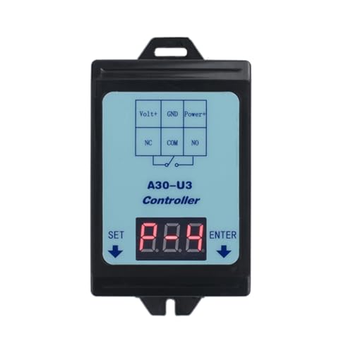 Relaisschalter-Controller DC 6~80 V Spannungserkennung Lade-Entlade-Monitor mit Gehäuse Digitalanzeige DC-Spannungserkennung(A30-U3) von QXYSLHKC