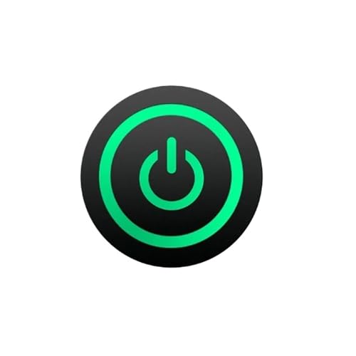 Schwarzer Metall-Druckknopfschalter 12/16/19/22 mm Start Stop On Off Momentary LED-Licht-Netzschalter 5 V 12 V 24 V Steckdosen(GREEN POWER LED,19MM_LATCHING_9-30V(12V)) von QXYSLHKC