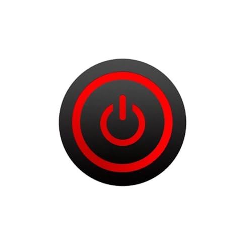 Schwarzer Metall-Druckknopfschalter 12/16/19/22 mm Start Stop On Off Momentary LED-Licht-Netzschalter 5 V 12 V 24 V Steckdosen(RED POWER LED,19MM_MOMENTARY_3-6V(5V)) von QXYSLHKC