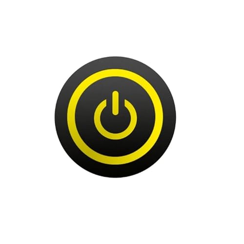 Schwarzer Metall-Druckknopfschalter 12/16/19/22 mm Start Stop On Off Momentary LED-Licht-Netzschalter 5 V 12 V 24 V Steckdosen(YELLOW POWER LED,12MM_LATCHING_9-30V(12V)) von QXYSLHKC