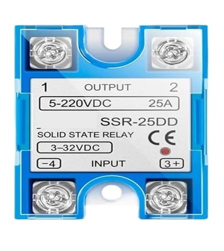 Solid State Relais Modul for Temperatur Controller Einphasig SSR 10DA 25DA 40DA 10AA 25AA 40AA Mit Staub Abdeckung(DD,JTSSR-40A) von QXYSLHKC