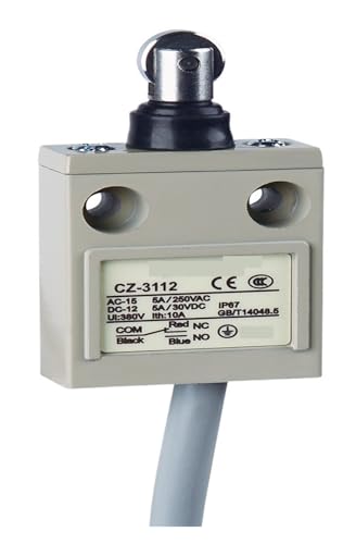 Vertikaler Endschalter der CZ-3-Serie mit 1 m 2 m 3 m Leitung, IP67, wasserdicht, Aluminiumlegierung, Gehäuse, Fahrschalter(CZ-3112,2m line) von QXYSLHKC