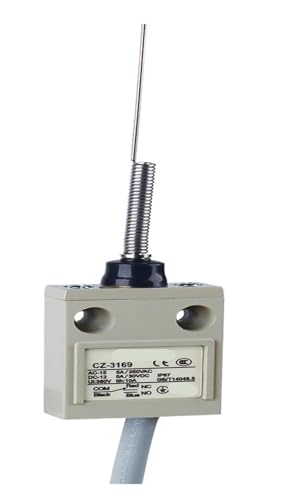 Vertikaler Endschalter der CZ-3-Serie mit 1 m 2 m 3 m Leitung, IP67, wasserdicht, Aluminiumlegierung, Gehäuse, Fahrschalter(CZ-3169,2m line) von QXYSLHKC