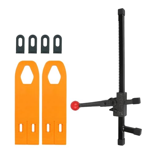 Werkzeug zur Entfernung von Dellen ohne Lackieren, Karosserie-Reparatursatz, Auto-Dellenzieher mit 2 Klebelaschen, manueller Expander, Farbe Orange(1Set) von QXYSLHKC
