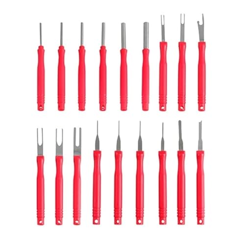Werkzeugsatz for Entfernen von Klemmen, Klemmenauswerfer for Autos, Stiftauszieher-Werkzeug for Lösen elektrischer Kabelverbinder(18pcs) von QXYSLHKC